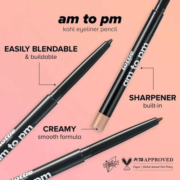 Lottie London AM to PM Retractable Eyeliner in Black - Picture 5 of 11